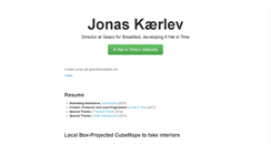 Desktop Screenshot of jonaskaerlev.net