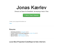 Tablet Screenshot of jonaskaerlev.net